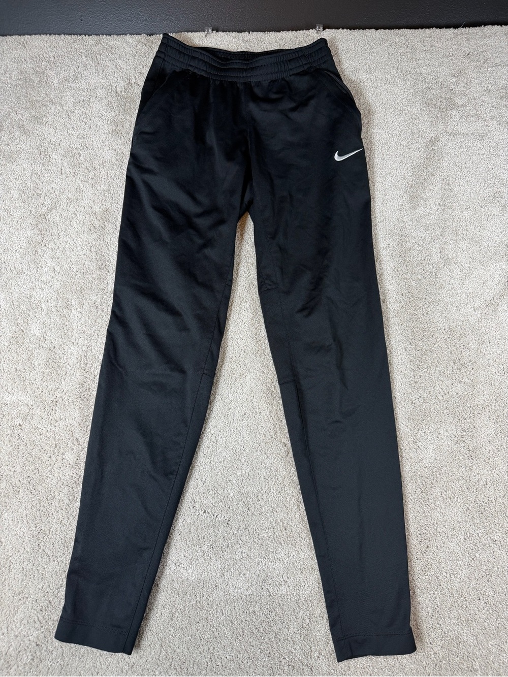 Nike Dri-FIT Utility Flex Running Pants Unisex Size XS Black Zip Pockets EUC